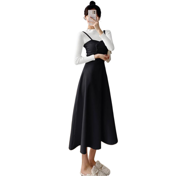 셀럽당 코듀로이 나시 레깅스 원피스  세트