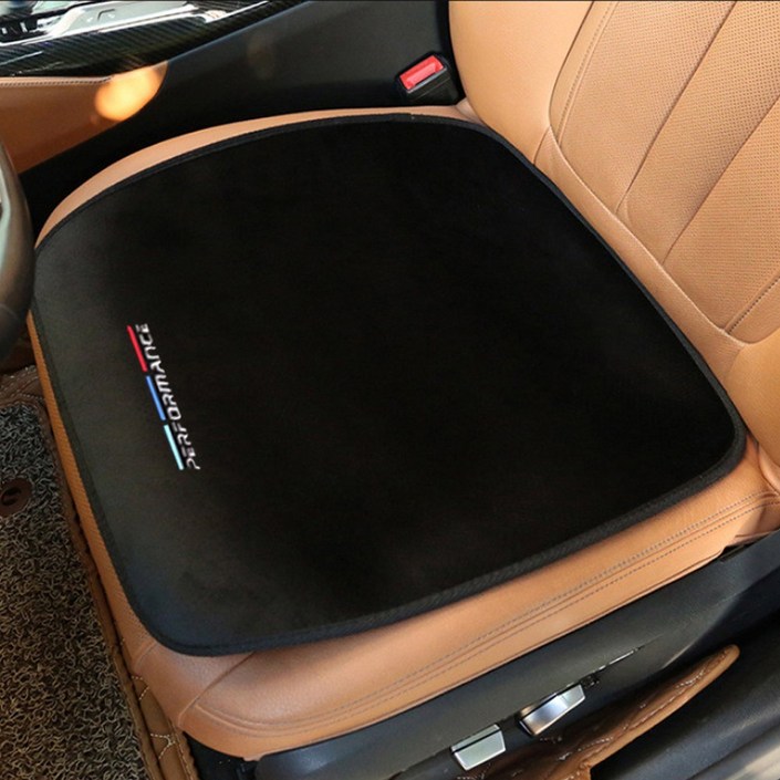 BMW 전차종 방석 플란넬 차량용 방석 매트 겨울차량방석, 브라운 [앞좌석] 20221101