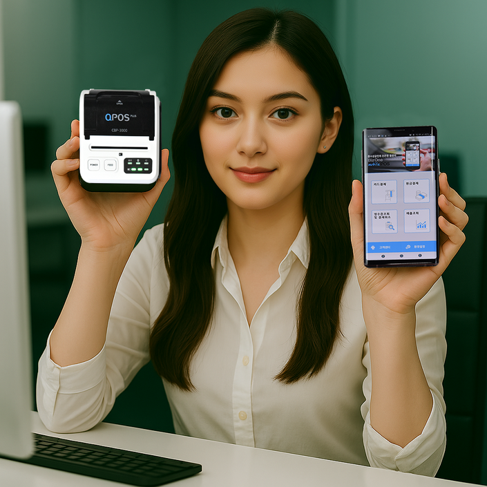 블루투스카드단말기  무선카드단말기 통신비관리비0원 휴대용카드단말기 카드결제기 카드기