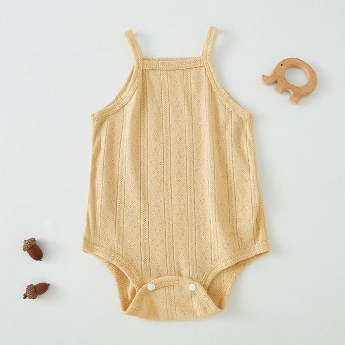 유아 메쉬 민소매 바디수트 우주복