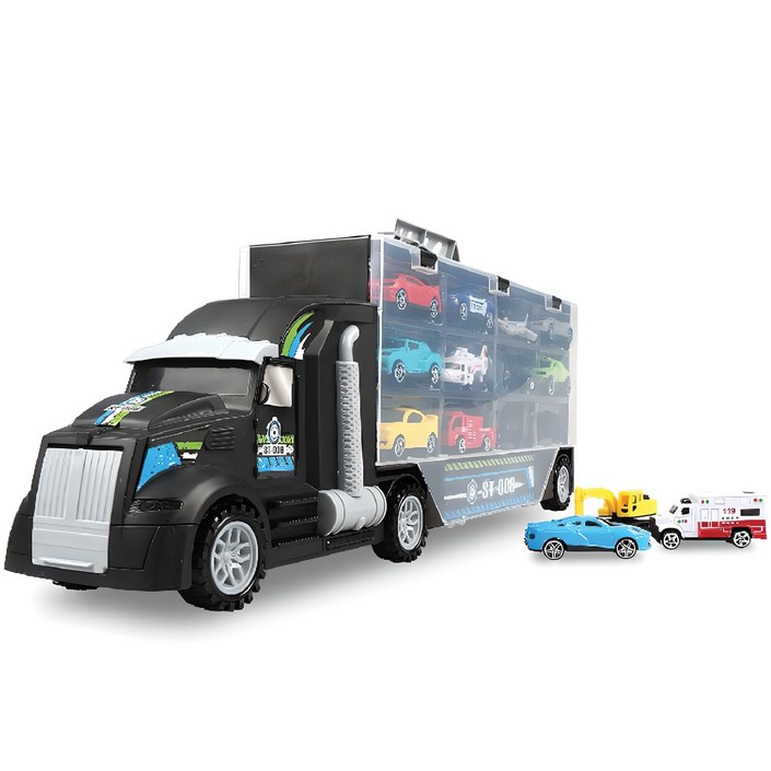 키저스 트럭캐리어 미니카 세트, 혼합색상미니카12종, 1개