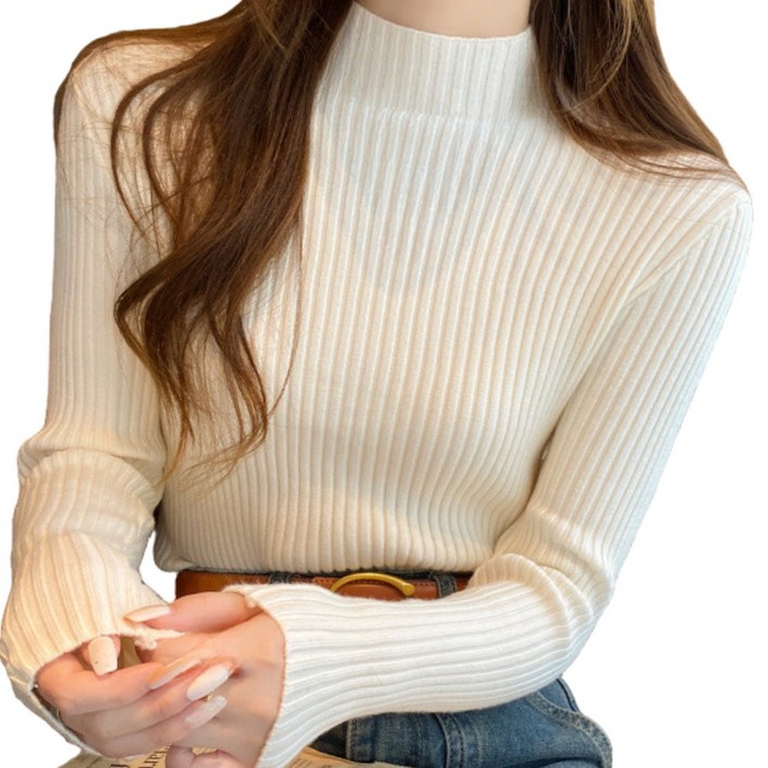 제르논 반목폴라 골지 니트 긴팔