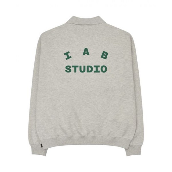 정품아닐시3배보상 아이앱 스튜디오 럭비 스웨트셔츠 오트밀  IAB Studio Rugby Sweatshirt Oatmeal  Harajuku Exclusive
