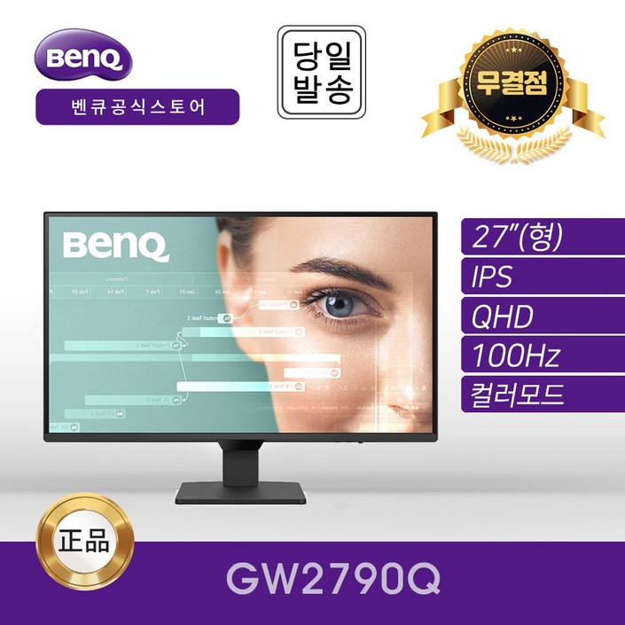 공식 BenQ GW2790Q 아이케어 무결점 모니터 IPSQHD100Hz, GW2790Q, 69cm 공식 BenQ GW2790Q 아이케어 무결점 모니터 IPSQHD100Hz, GW2790Q, 69cm
