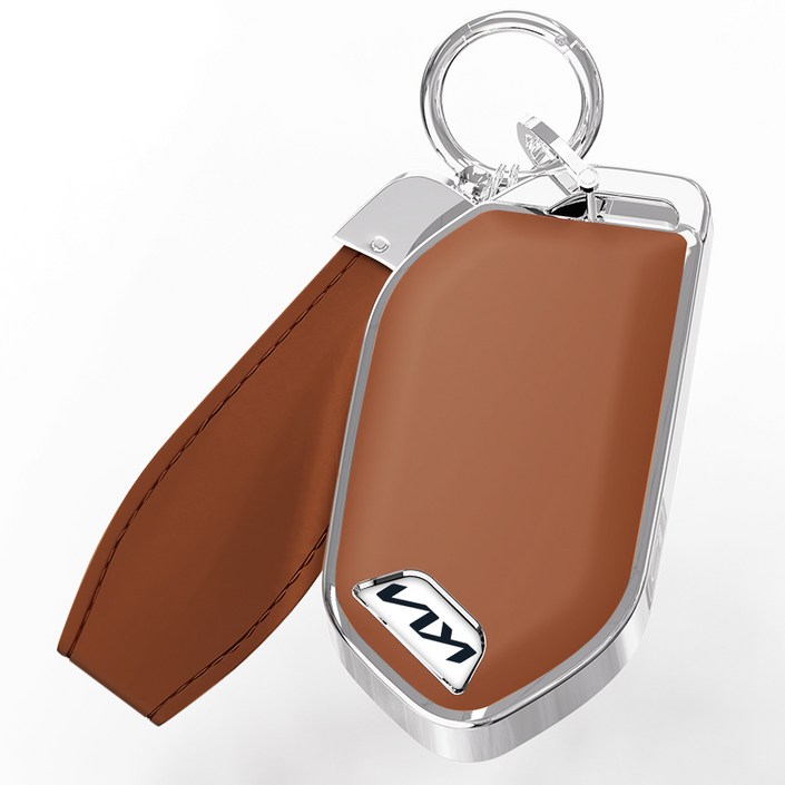 쏘렌토 MQ4 스포티지 NQ5 카니발 K8 K5 EV6 EV3 셀토스 모닝 기아 키케이스 소프트 가죽 호환상품, 기아 7버튼, 브라운