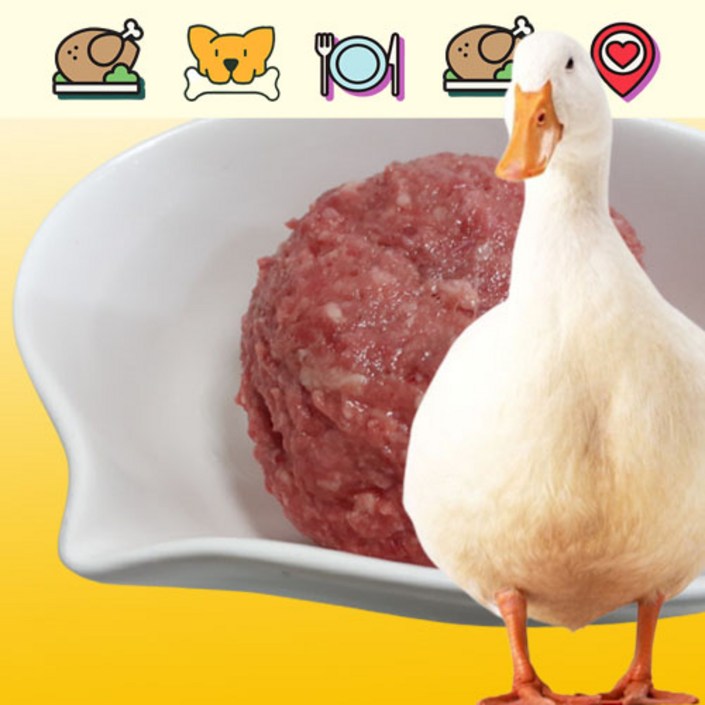 펫바프 펫푸드 강아지생식 통오리 100% 제품 1kg 수제자연식 강아지생식 오리생식 화식