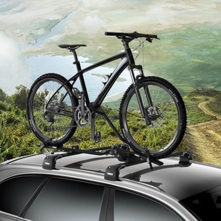 하이브유통 차량용 지붕 자전거 고정 루프형 캐리어
