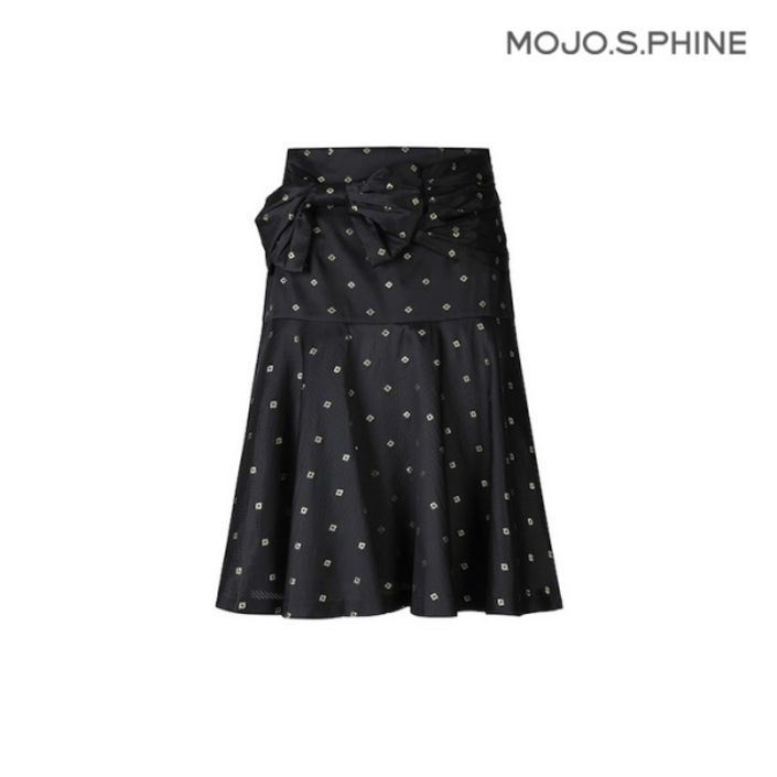 MOJO 모조에스핀 리본장식 A라인 플레어 스커트 BKJ223MSD002DH2802086