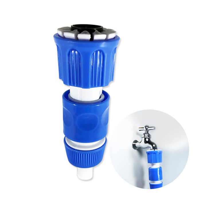 벤스마켓 원터치 수도꼭지 연결구, 1개