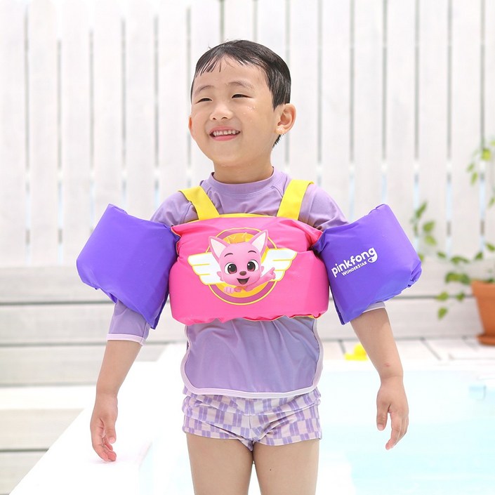 겨울왕국 핑크퐁 팬콧 시크릿쥬쥬 유아 아기 어린이 암링 암링자켓 퍼들점파 팔튜브, 핑크퐁 원더스타 암링자켓, 1개