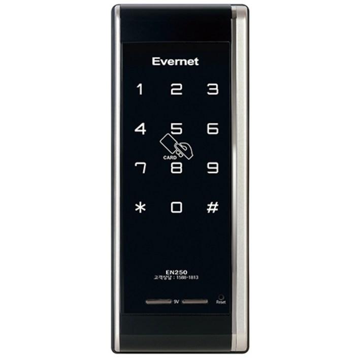 에버넷 디지털도어록샤시문용 SHEN250S, 1개
