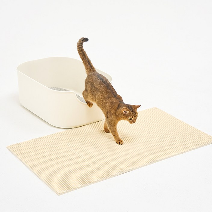 헨로포우 고양이 모래매트, 단일색상, 1세트