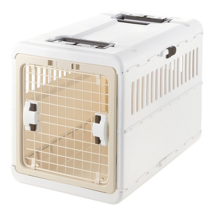 릿첼 강아지 애견 접이식 켄넬 이동장 케이지 캐리어 소형견 중형견 대형견 이동가방, 아이보리, 단일상품
