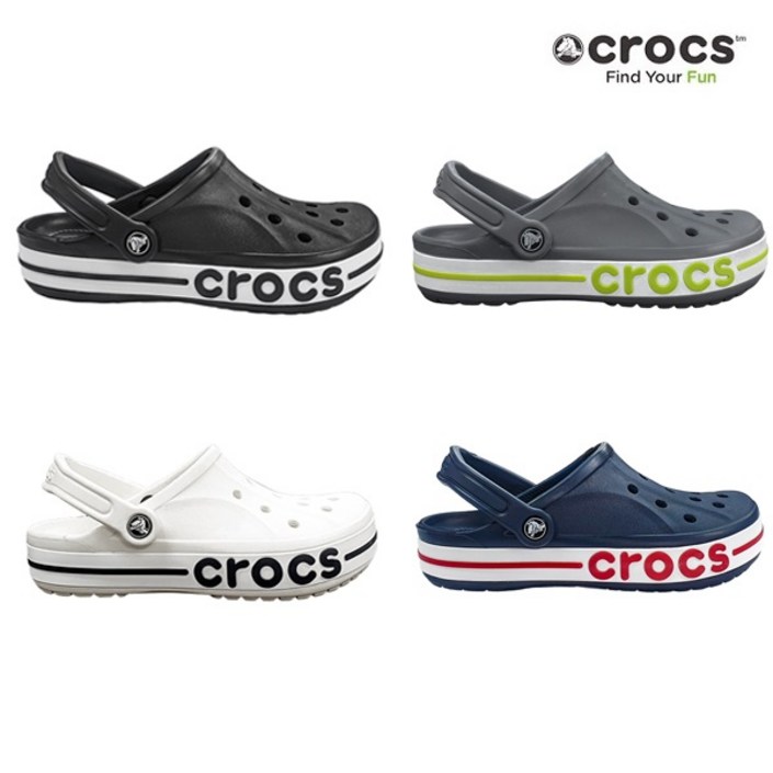 크록스 스포츠 클로그 남녀공용 바야밴드 화이트