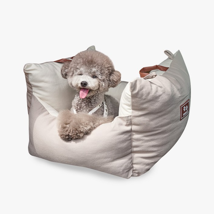 쁘리엘르 몰리 강아지 카시트, 그레이, 1개