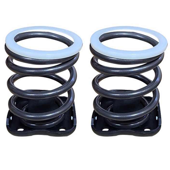 고급형대형 15mm 봉고3 1톤 2륜전용 화물차 캠핑카 코일스프링세트스프링2개받침대2개 2중 분체도장 적재함 화물칸 하체 보강 완충 서스펜션