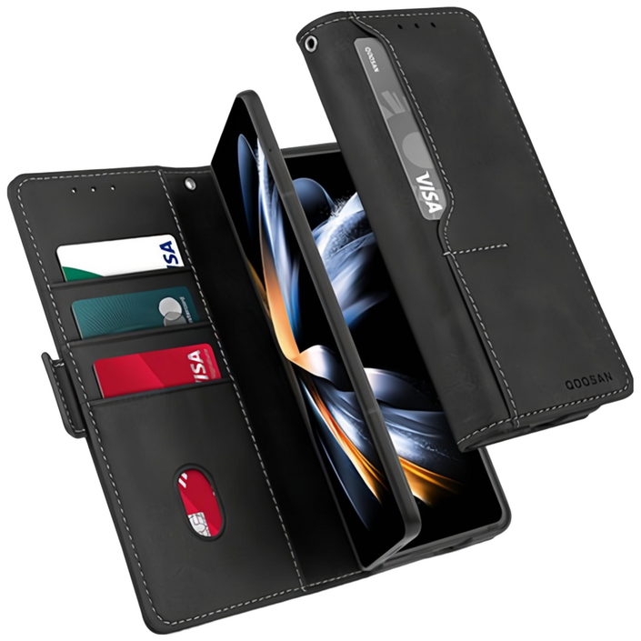 쿠산 갤럭시 Z폴드 케이스 카드 수납 가죽 플립 커버 다이어리