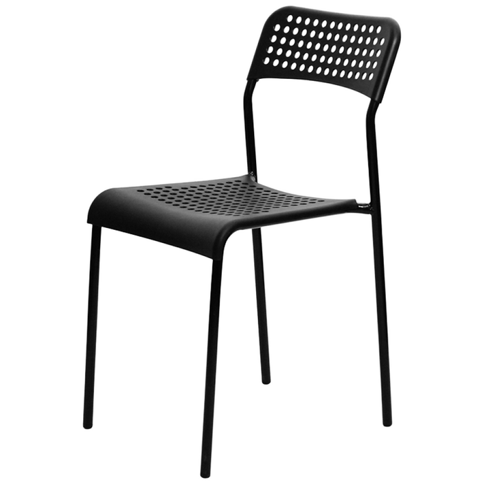 인홈즈 스파크 통풍의자 식당의자 업소용 인테리어 에이 보조의자 식탁의자, 블랙, 식탁의자