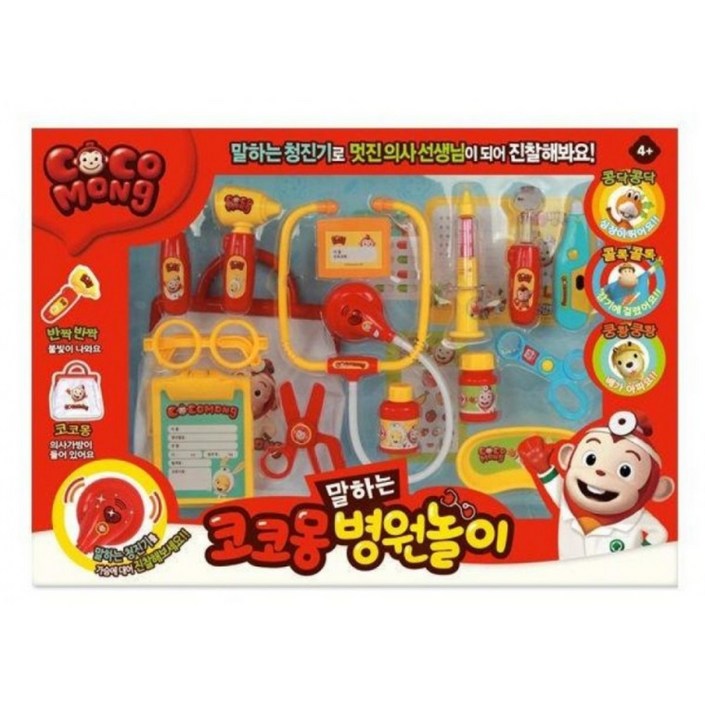 쿠쿠토이즈 코코몽 말하는 병원놀이, 혼합색, 1개