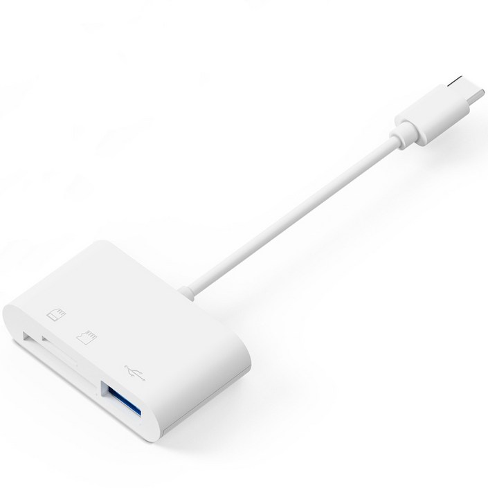 아이엠듀 C타입 3 in 1 USB TF SD카드 리더기