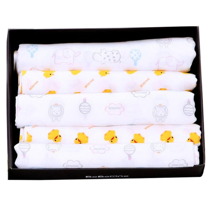 베베원 무형광 순면 이중 엠보 거즈 다용도타올 A세트  박스