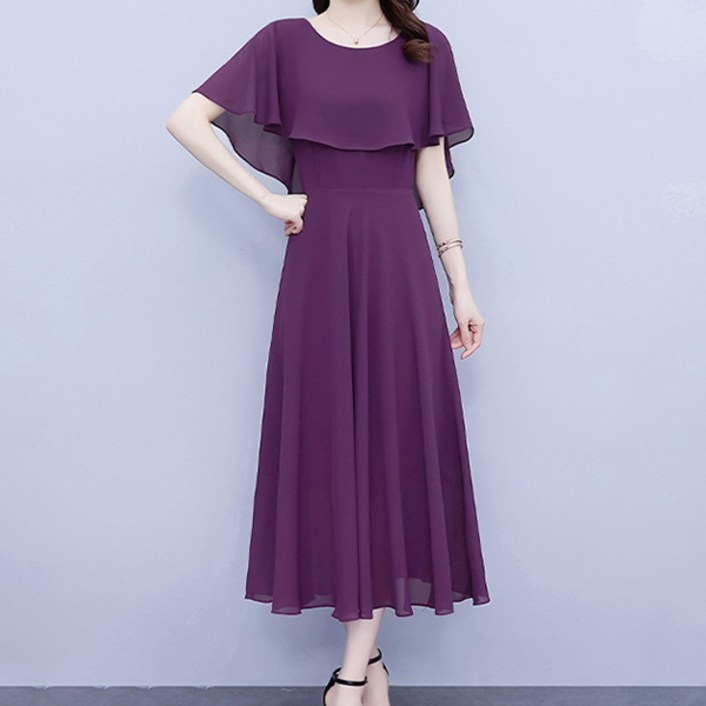 아뗄릭 델리나 케이프 레이어드 원피스 02098 빅사이즈 포함