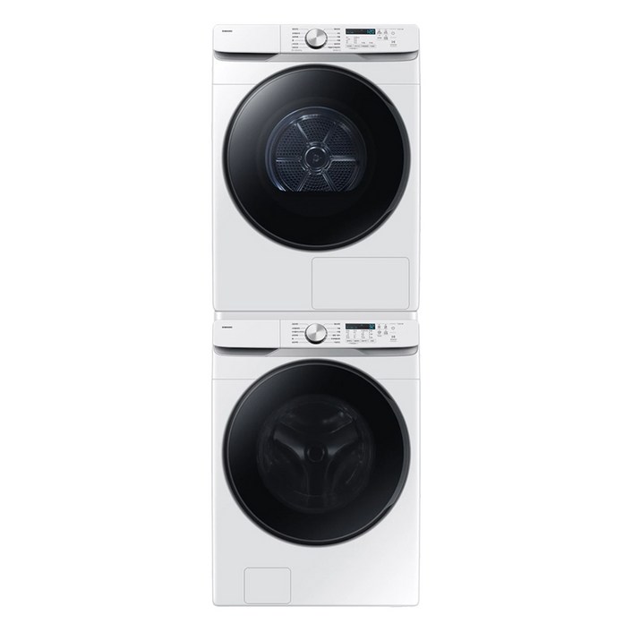 삼성전자 AI 세탁기 WF25DG8250BW + 건조기 DV21DG8200BW 25kg + 21kg + 직렬설치키트 SKK-ATW 세트 방문설치