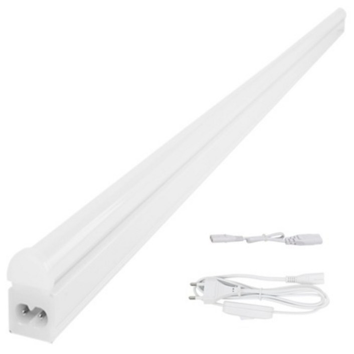 비츠온 와이드 LED T5 1200mm 40W + 연결선 + 스위치 전원선 3m 세트, 전구색(전구)