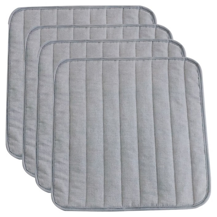 까사베르데 코빈 누빔 면 논슬립 방석 4p