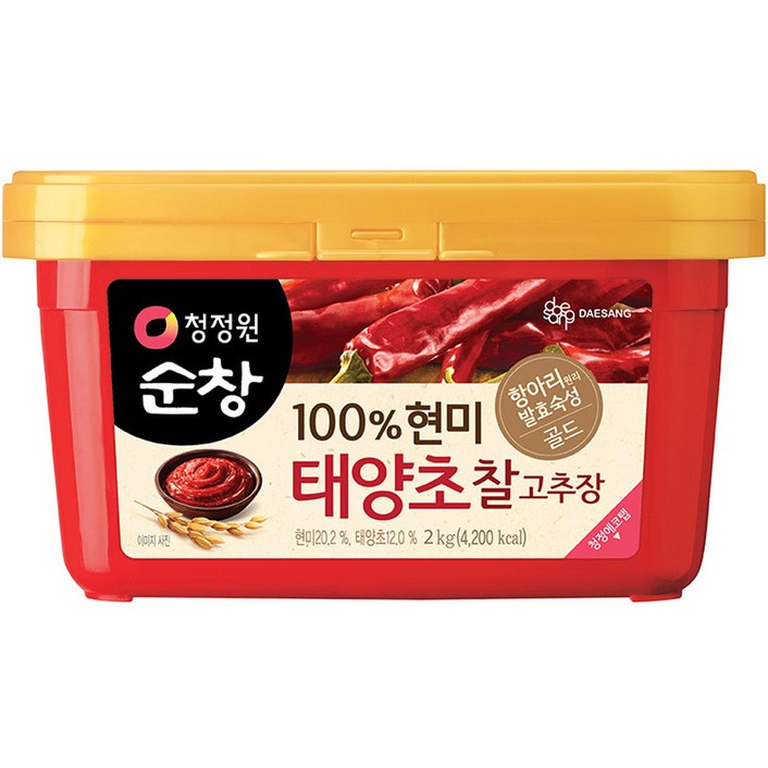 청정원순창 100% 현미 태양초 찰고추장