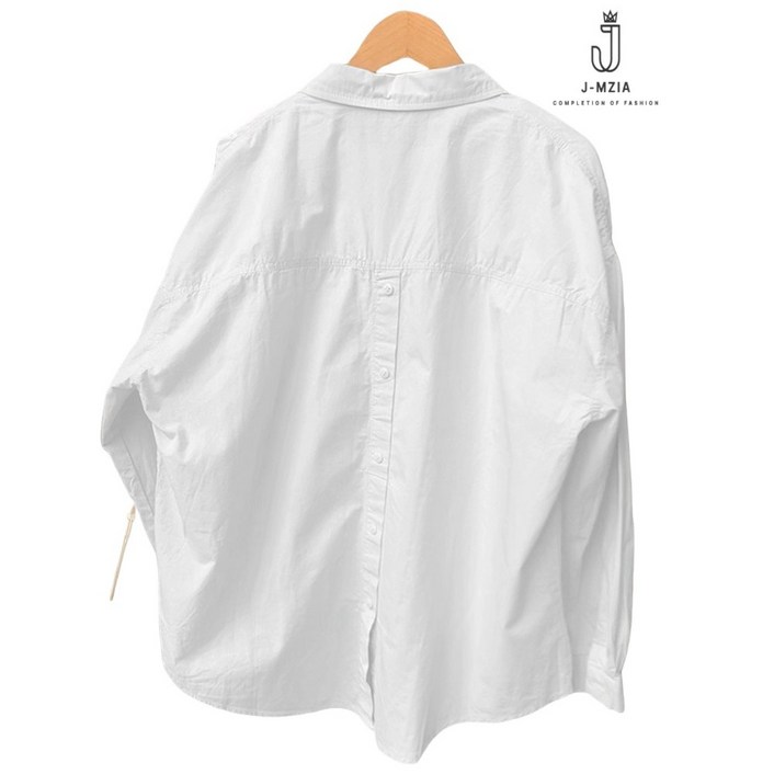 제이엠지아 NEW 여성 카라넥 베이직 남방 루즈핏 무지 셔츠