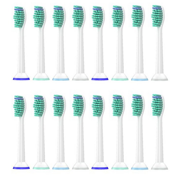 필립스 호환 전동칫솔모 HX6512 HX6530 HX6535 호환 리필모 토비메모리, 16개, 필립스 호환모