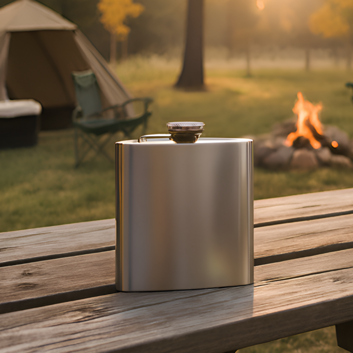 플라잉타이거 코펜하겐 스텐 감성캠핑 힙플라스크 휴대용 스테인리스 물병 술병 수통 위스키 양주 군인