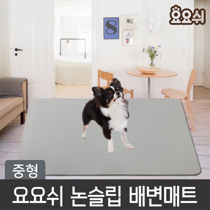 요요쉬 강아지 미끄럼방지 항균 논슬립 매트/애견매트, 1개