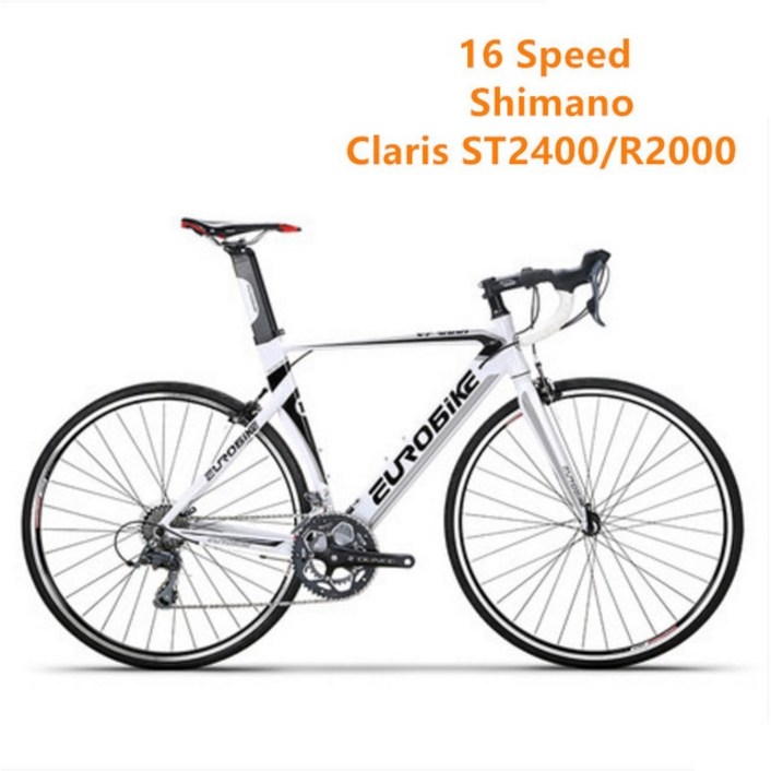 도로 자전거 알루미늄 합금 프레임 14/16 속도 시프트 야외 스포츠 사이클링 레이싱 Bicicleta