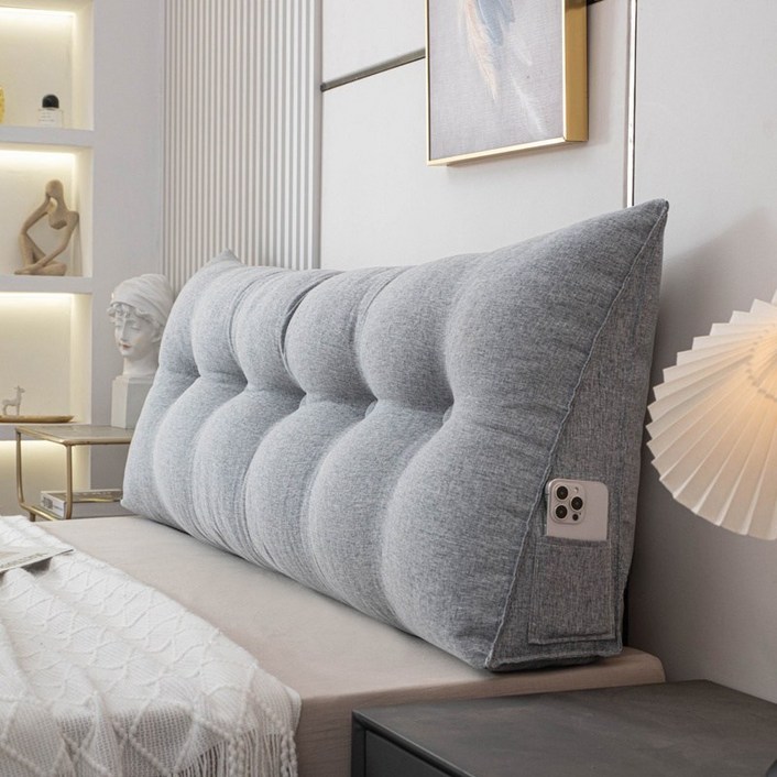 montheria 등받이쿠션 삼각형 침대헤드쿠션  C395-89