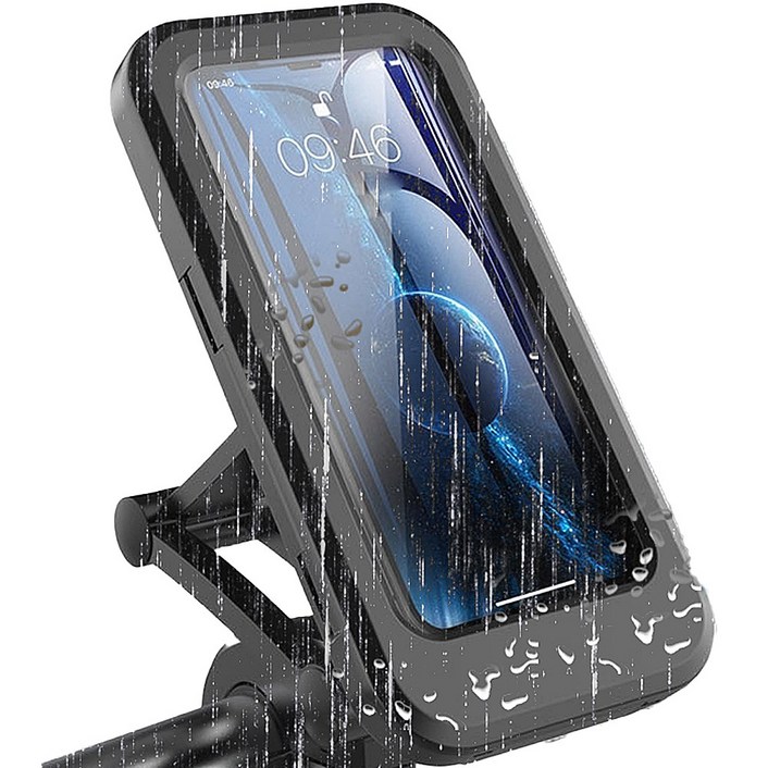 다라이프 이지 방수 휴대폰거치대 오토바이 겸용 360도회전 빅사이즈 스마트폰 호환