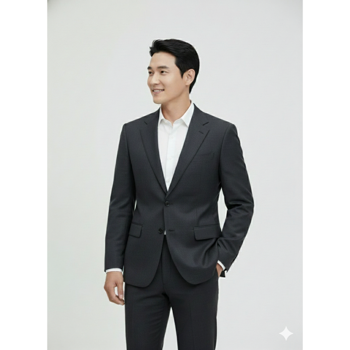 BY파크랜드 다크 네이비 모혼방 스트레치 정장 세트AA2SS769 AA2PS769