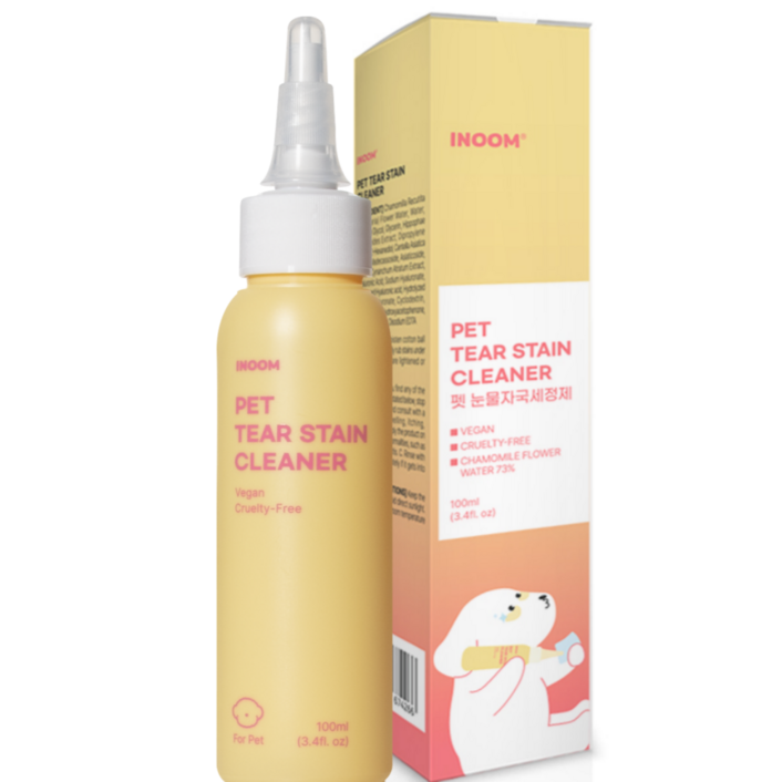 이눔 꽃수 73% 눈가얼룩 & 눈꼽 냄새제거 강아지 눈물자국 세정제, 1개, 100ml