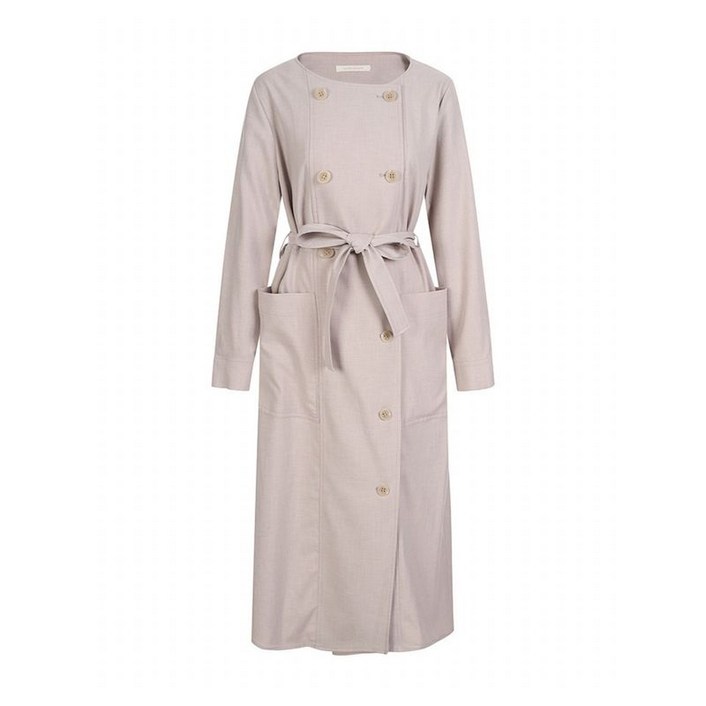 마레몬떼 더블버튼 벨티드 원피스 M232MOP03S0