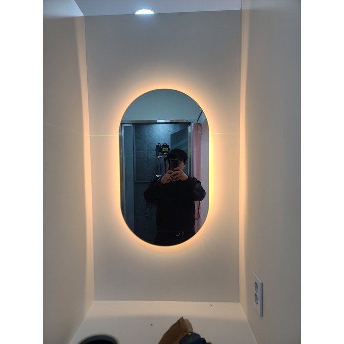 [예원거울] 양타원형 LED거울 간접 조명