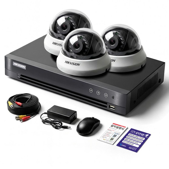 세계1위 하이크비전 200만화소 CCTV 녹화기 풀세트 HDD 1TB 하이박스 포함 보안용 카메라, 1개