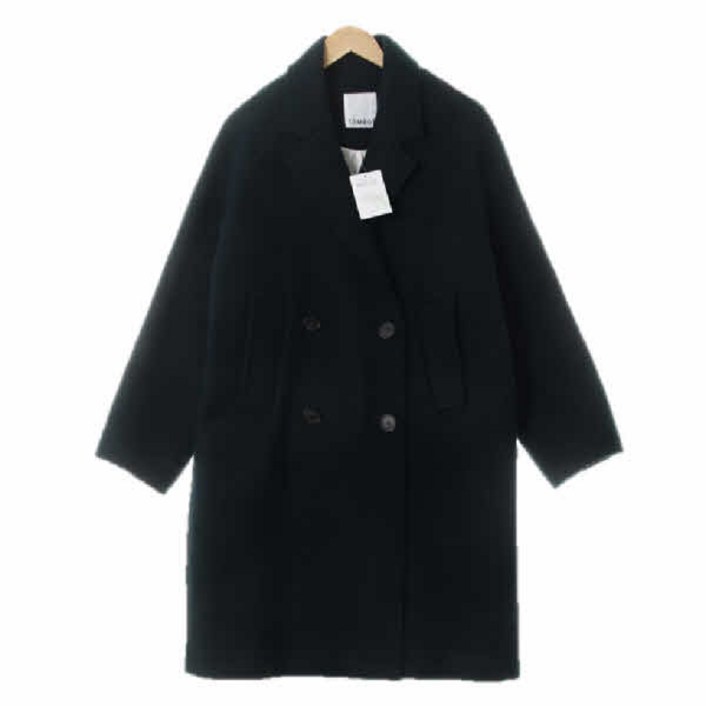 0829 톰보이 다크씨그린 울혼방 오버핏레글런더블코트 Free