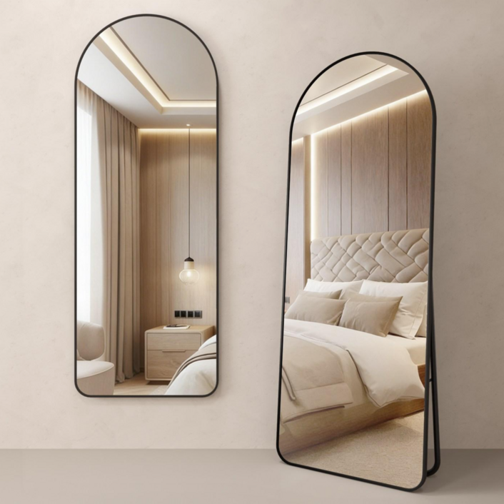 라보토리 아치형 벽걸이 스탠드 전신거울