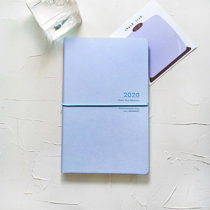 꼼꼬미 2026 모먼트 업무용 회사 가죽 A5 소량 대량 주문 제작 다이어리, 라이트 라벤더