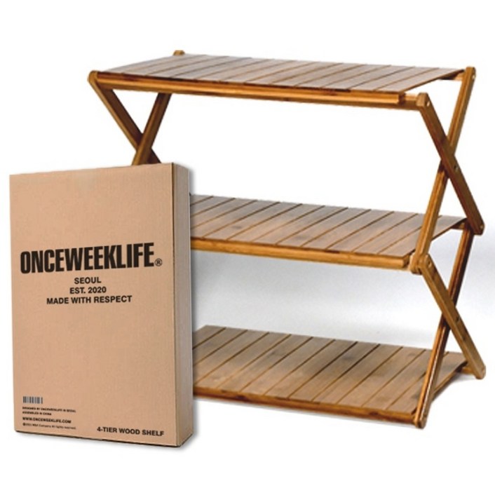 원스위크라이프 우드쉘프 캠핑선반