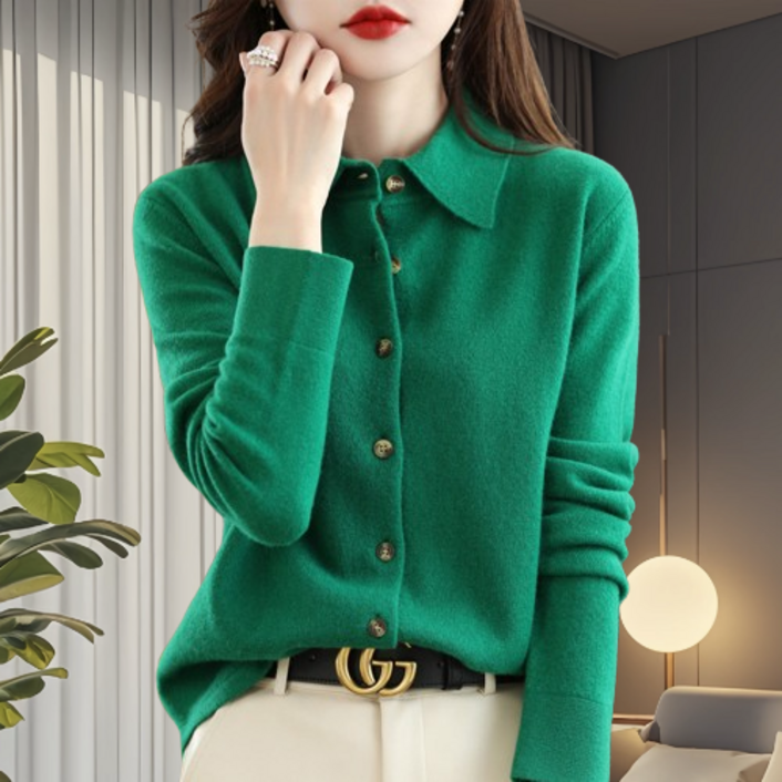 FANLIN 여성용 데일리룩 여성 니트 베이직스타일