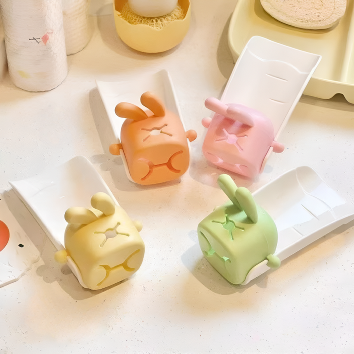 토끼 수도꼭지연장탭 실리콘 아기수도꼭지연장, 1개, 그린