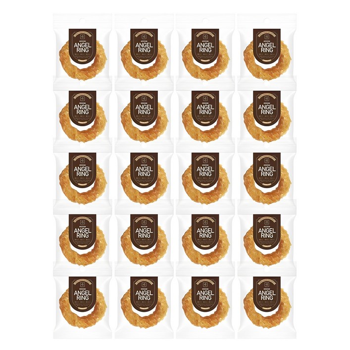 브리더랩 강아지 엔젤링 건조간식, 혼합맛칠면조닭고기소힘줄, 15g, 20개