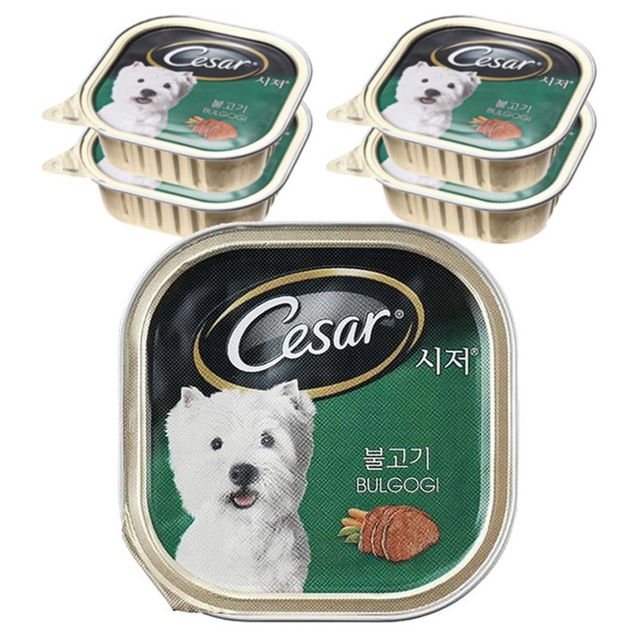 시저 생후 9개월 이상 강아지 주식캔